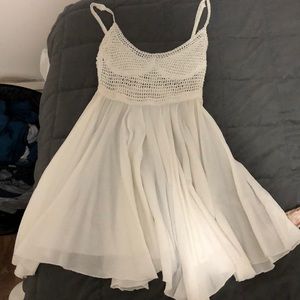Surf gypsy white crochet dress